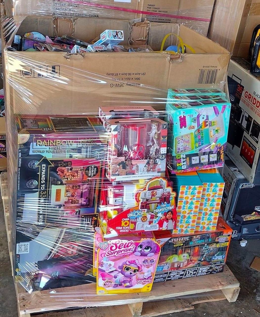 kerst speelgoed pallet