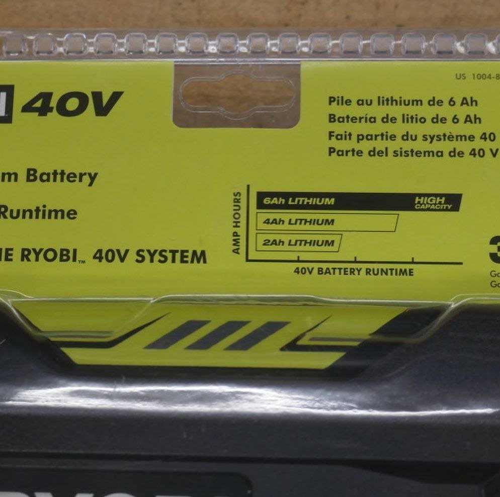 Ryobi 40V batterijen